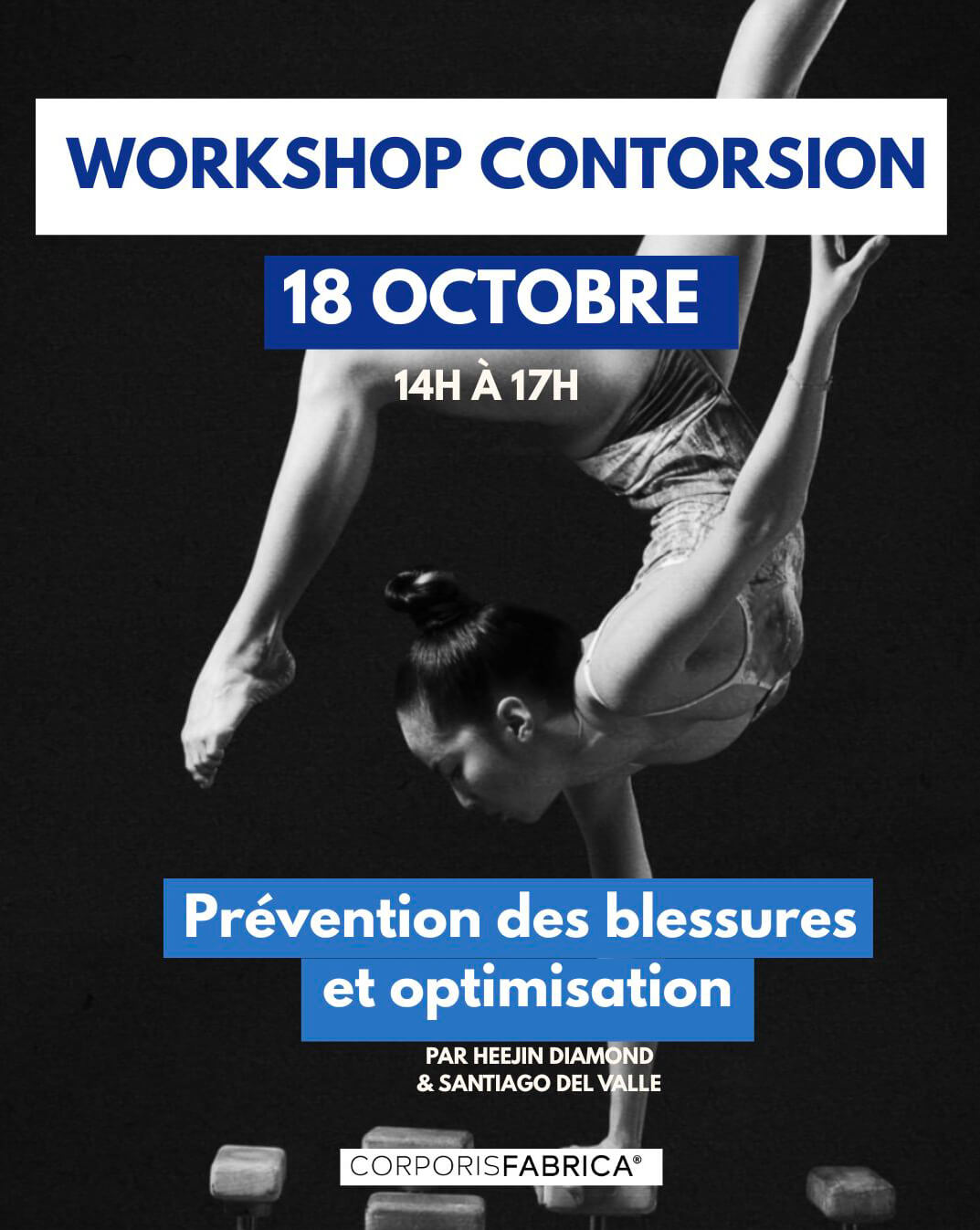 Affiche workshop Contorsion Corporis Fabrica
